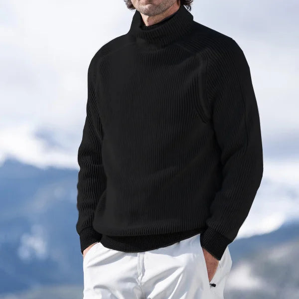 Heidi-Mode - Stilvolle Elegante Herbst Rollkragenpullover für Männer