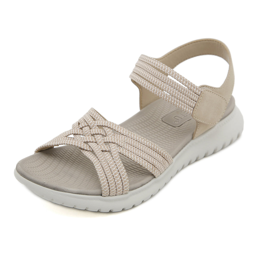 Heidi-Mode | Damen Sommer Sandalen: Leicht, Rutschfest, Modisch, Offen, Komfortabel
