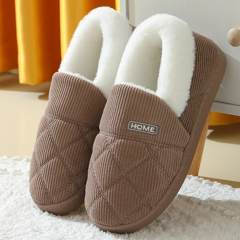 Heidi-Mode | Warme Damenhausschuhe mit Dicker Fütterung・Kompakt und Bequem