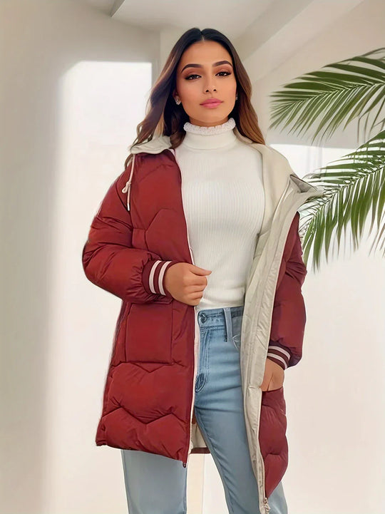 Heidi-Mode | Manteau Avec Capuche Et Fermeture Éclair Pour Femmes