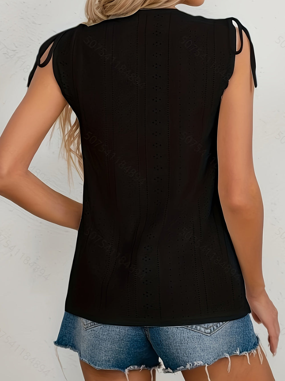 Heidi-Mode | Bluse mit Kurzen Ärmeln und Augen