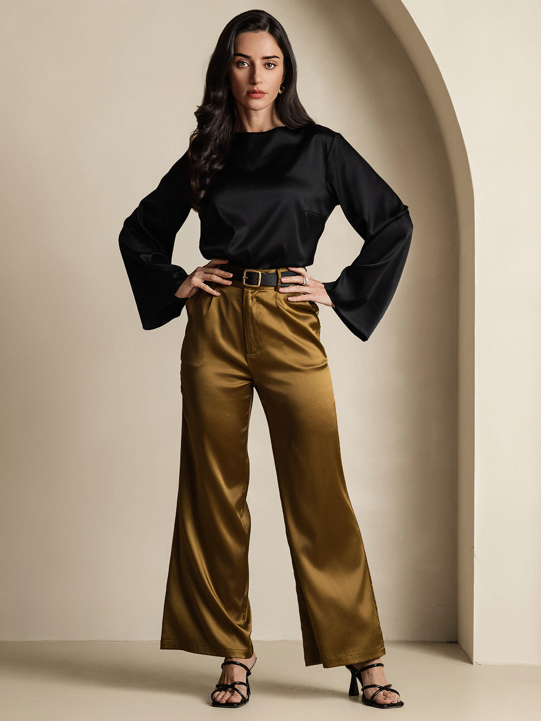 Heidi-Mode | Seiden Langarm Bluse