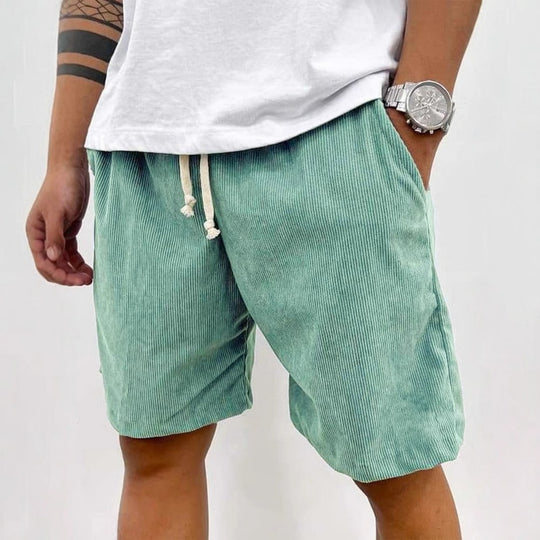 Heidi Mode | Herren Casual Kordelzug Cord Shorts