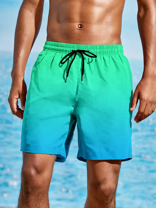 Strandshorts mit Farbverlauf