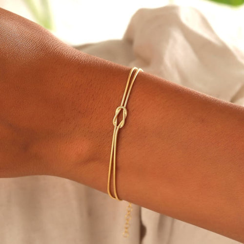 Heidi-Mode | Elegantes Liebesknoten Armband für Damen