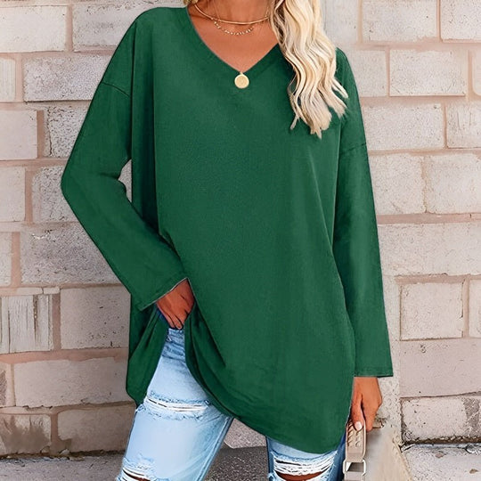 Heidi-Mode | Longsleeve Trui Met V Hals