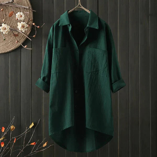 Heidi-Mode | Übergröße Bluse mit Brusttasche