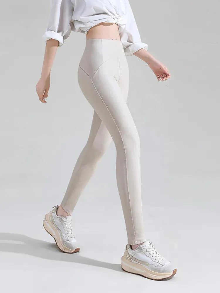 Heidi-Mode | Knöchellange Vegane Lederleggings