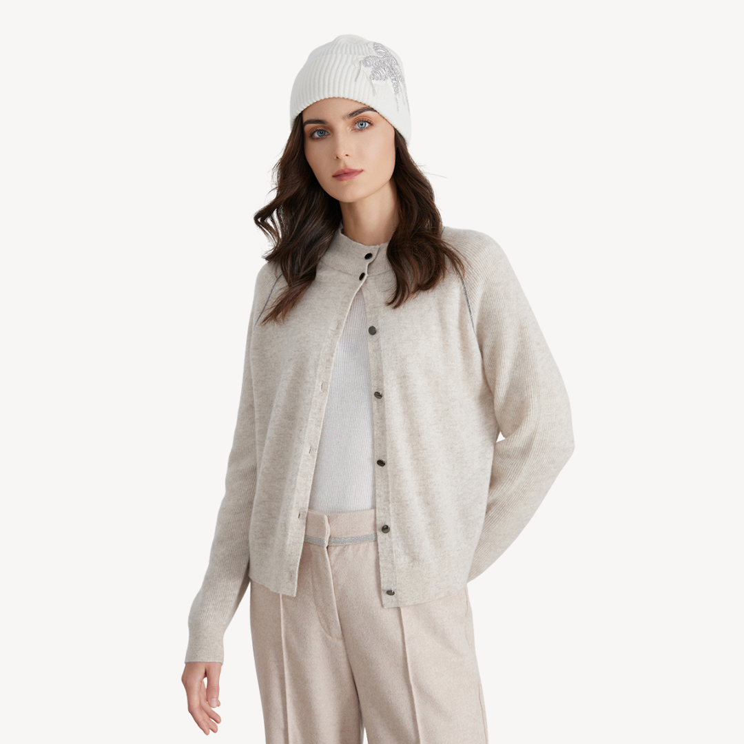 Heidi-Mode | Weicher Baumwollcardigan für Frauen