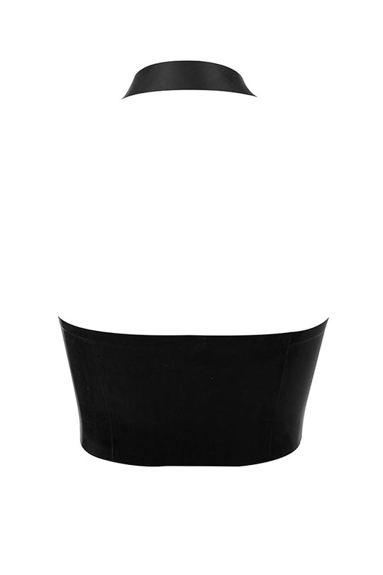 Heidi-Mode | Schwarzes Latex Grime Top