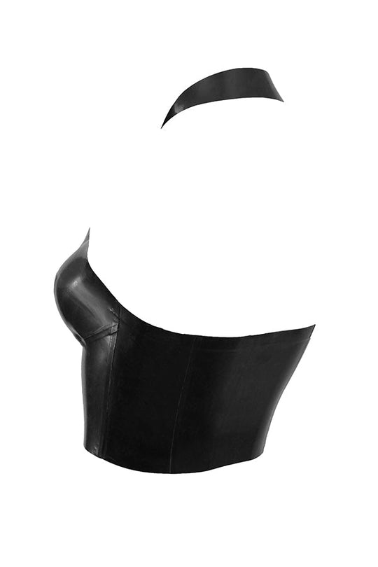 Heidi-Mode | Schwarzes Latex Grime Top