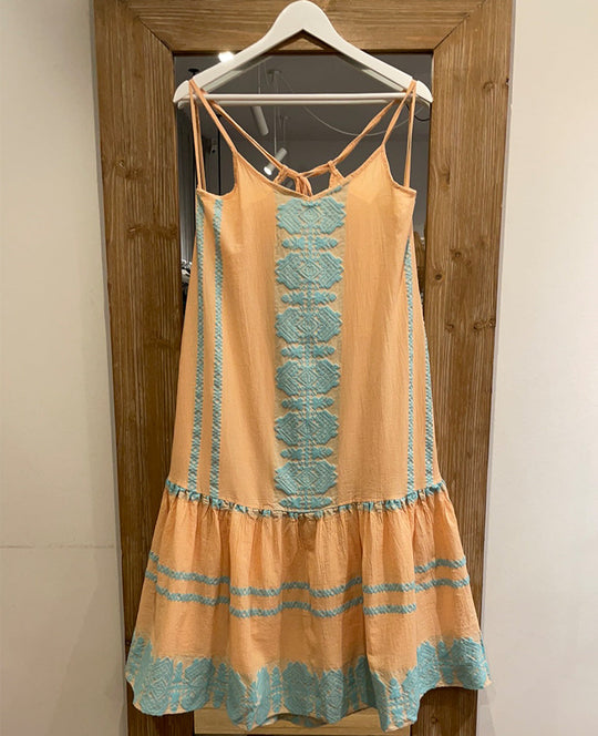 STRAP DRESS "ARIZONA" TURQUOISE