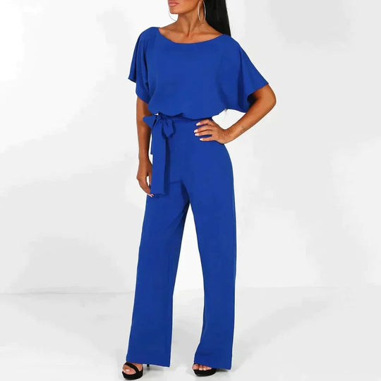 Kurzer Damen-Jumpsuit mit Schnürung