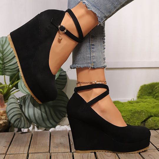 Heidi-Mode | Elegante Damenschuhe mit Keilabsatz