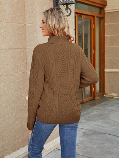 Heidi-Mode | Kabelstrick Stehkragenpullover