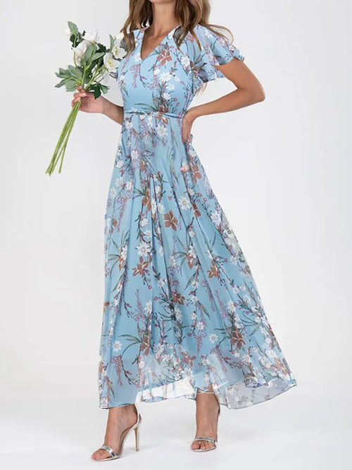Heidi-Mode | Modischer Damenkleid mit Taill Betonte