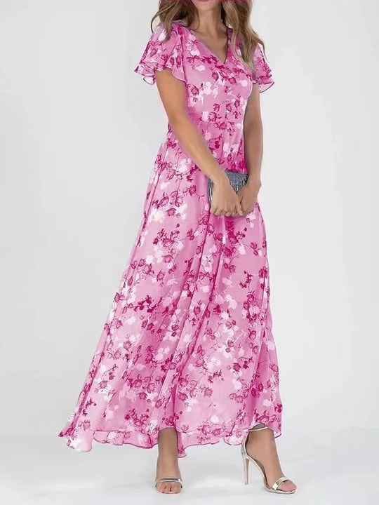 Heidi-Mode | Modischer Damenkleid mit Taill Betonte