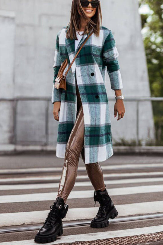 Heidi-Mode | Own The World Kariert Midi Mantel