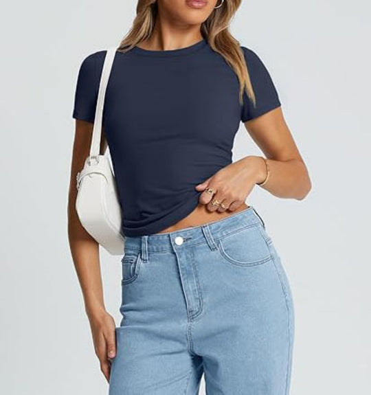 Heidi Mode | T-Shirt mit Rundhalsausschnitt