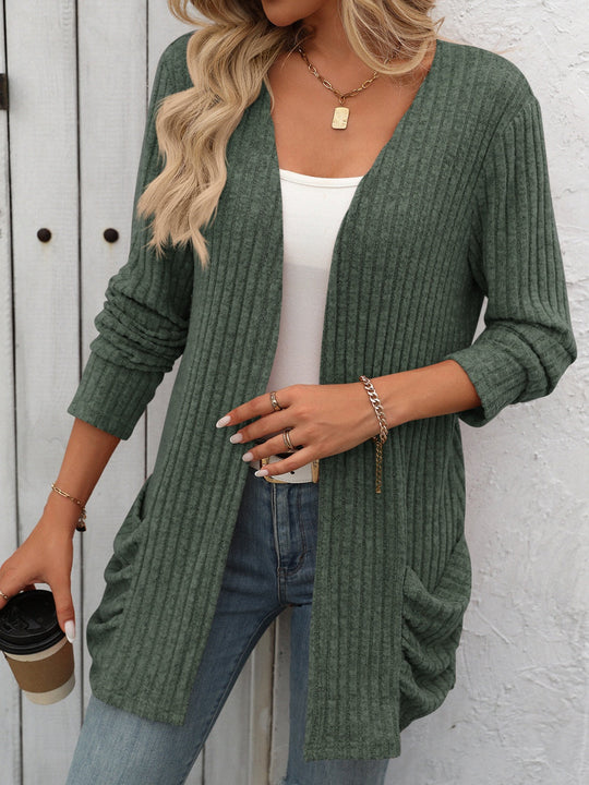 Heidi-Mode | Hygge Offene Front Strickpullover für Damen