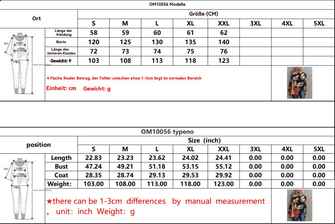 Heidi Mode | Bedrucktes Oberteil mit diagonalem Ausschnitt