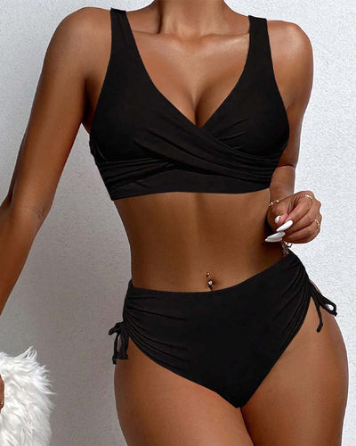 Heidi-Mode |  bikini-badeanzug mit kordelzug und schnürung hinten
