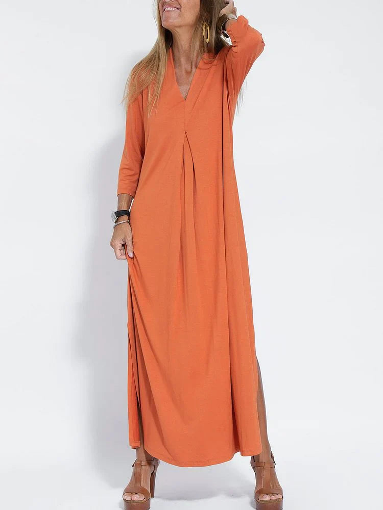 Langes Schlankmachendes Kleid