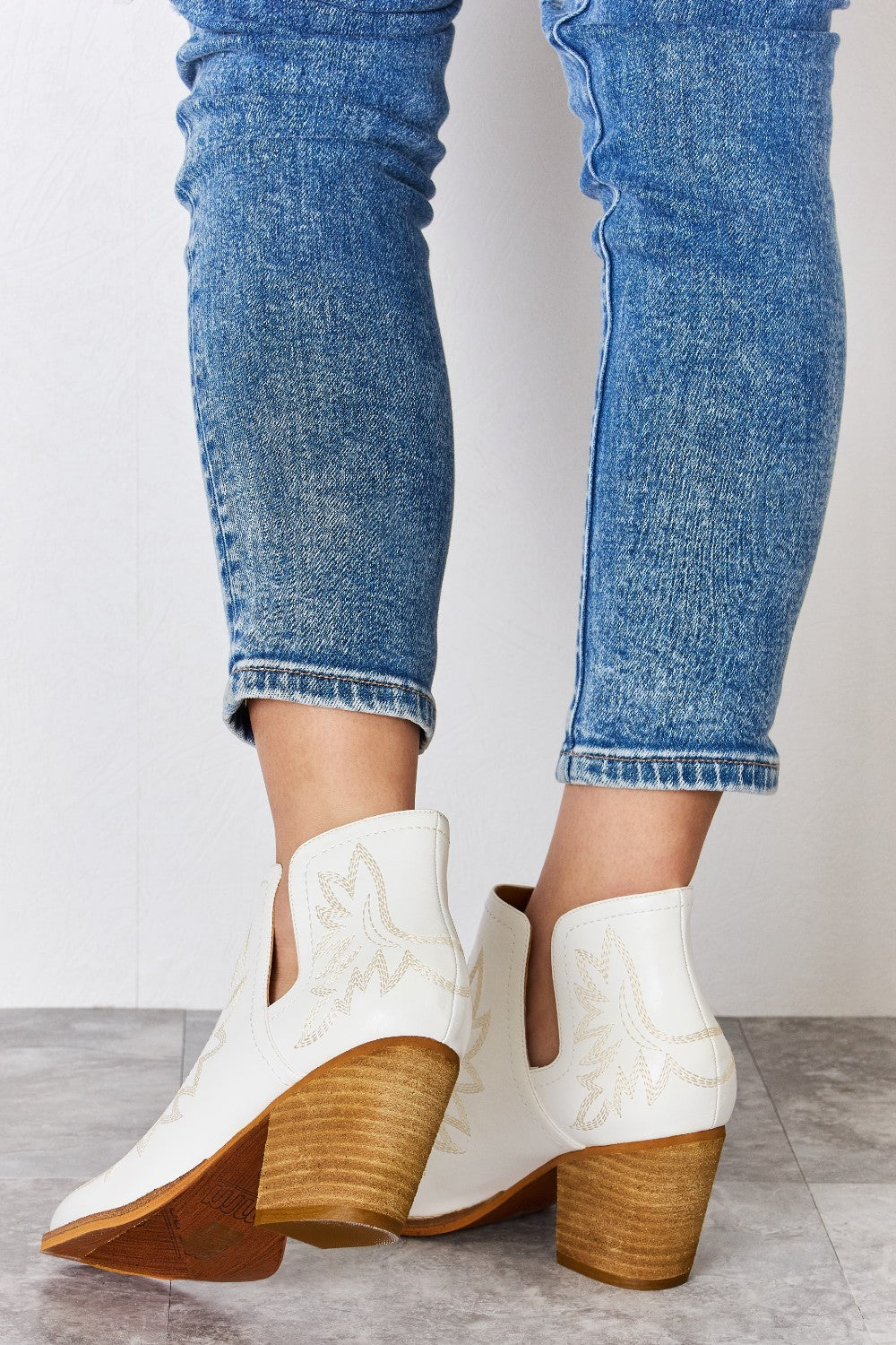 Heidi-Mode | Melody Knöchel Bestickte Stitch Stiefel