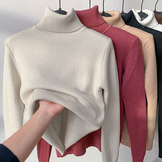 Turtleneck Herbst-Winterpullover für Damen