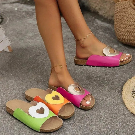 Heidi-Mode | Sandals Love with Heart Shape Design