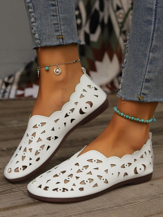 Heidi Mode | Damenschuhe Low-Top flache Bootsschuhe