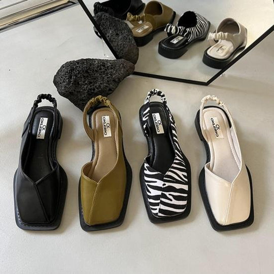 Heidi-Mode | Nose Flats Pu Fashion Sandalen