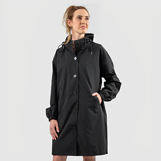 Heidi-Mode | Wasserdichte Regenjacke mit Kapuze für Damen