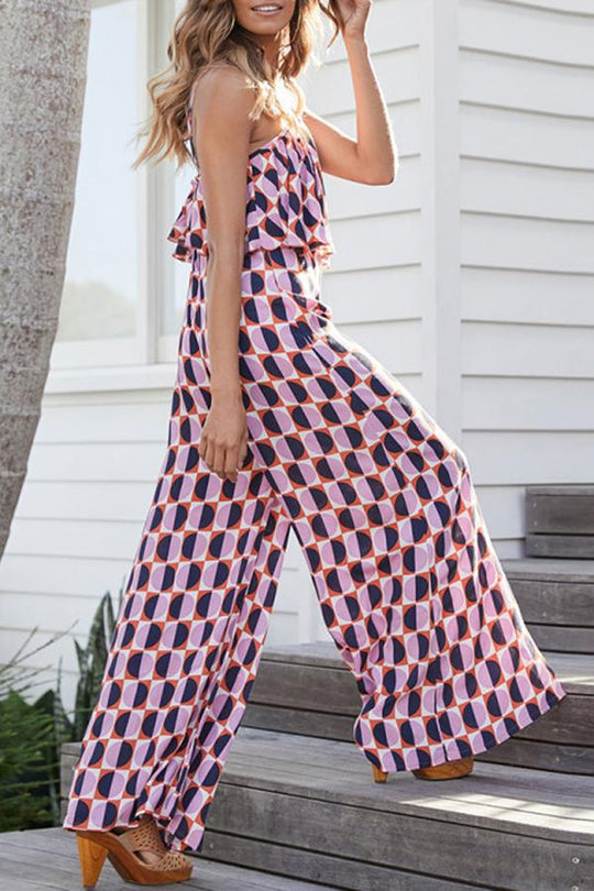 Heidi-Mode | Love Buzz Halterneck Breite Beinform Jumpsuit