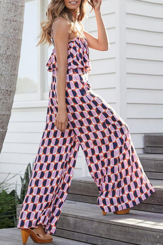 Heidi-Mode | Love Buzz Halterneck Breite Beinform Jumpsuit