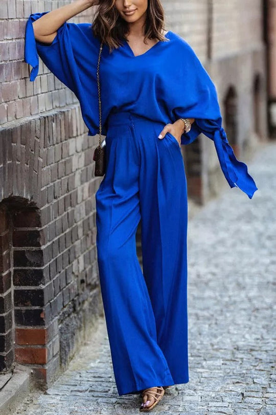 Heidi-Mode | Newport Look Kimono Weitbeinige Hose Anzug