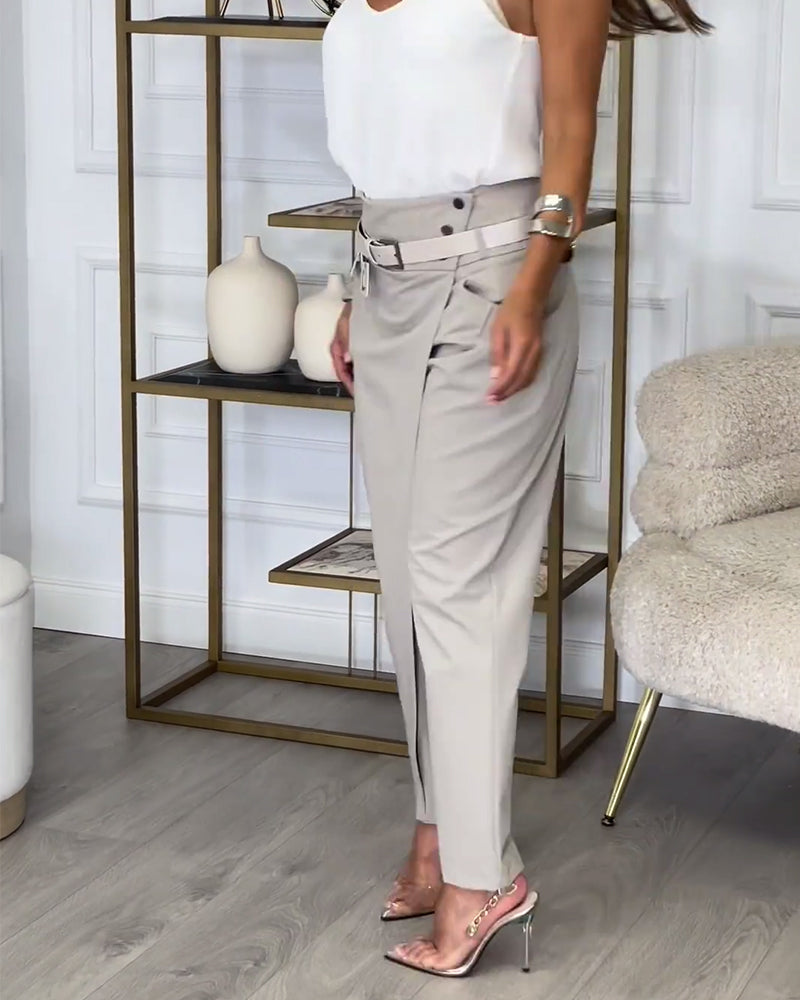 Heidi-Mode | Patchwork-Hose mit Gürtel