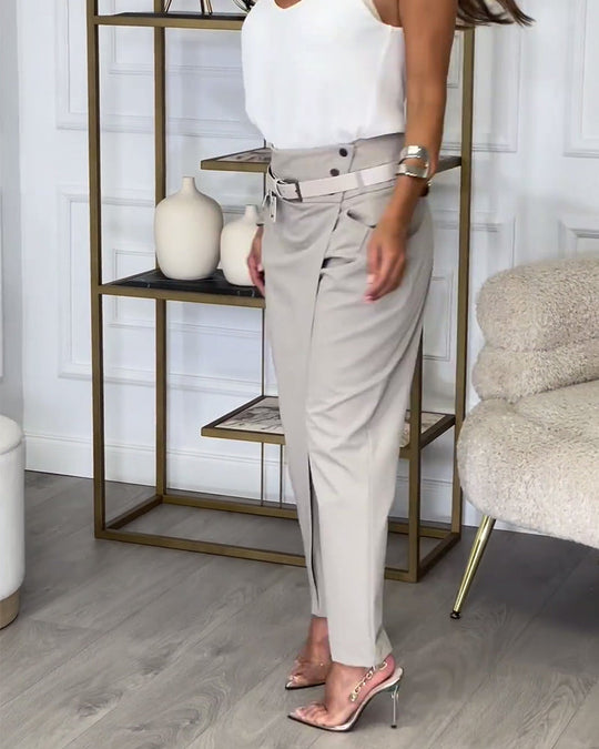 Heidi-Mode | Patchwork-Hose mit Gürtel