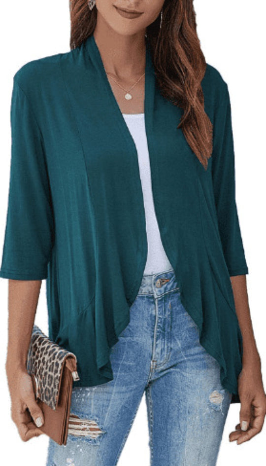 Heidi Mode | Neues meistverkauftes einfarbiges Strickjacken-Top