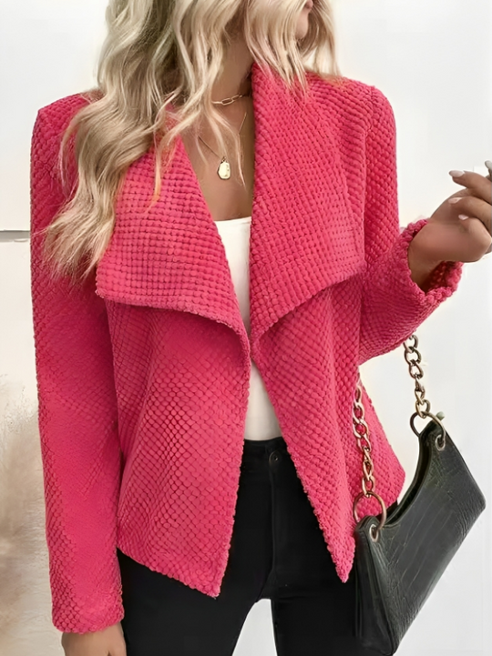 Heidi-Mode | Trendy Waffel Strick Blazer