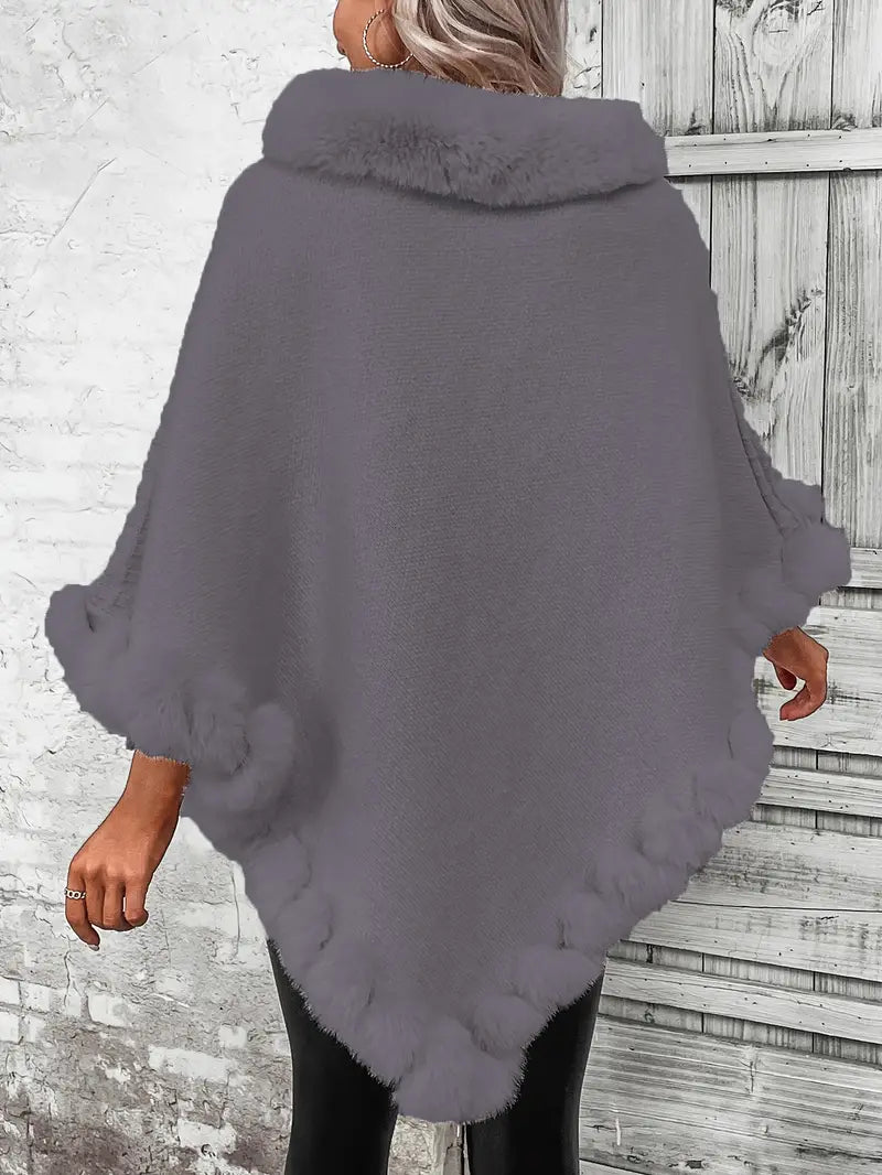 Heidi-Mode | Poncho-Style Strickpullover