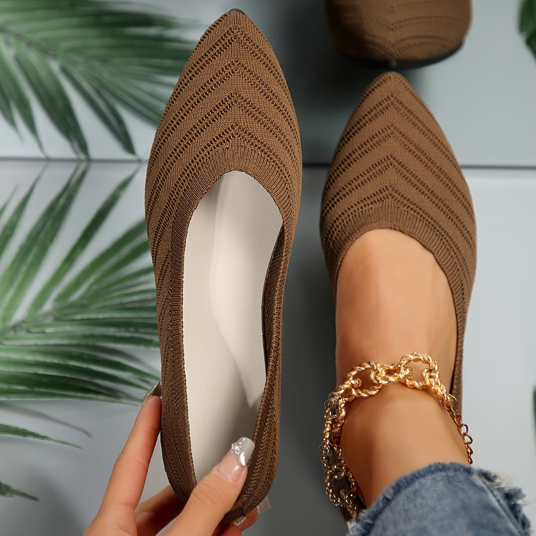 Heidi-Mode | Ballerinas für Damen Slip On Atmungsaktive Wohnungen