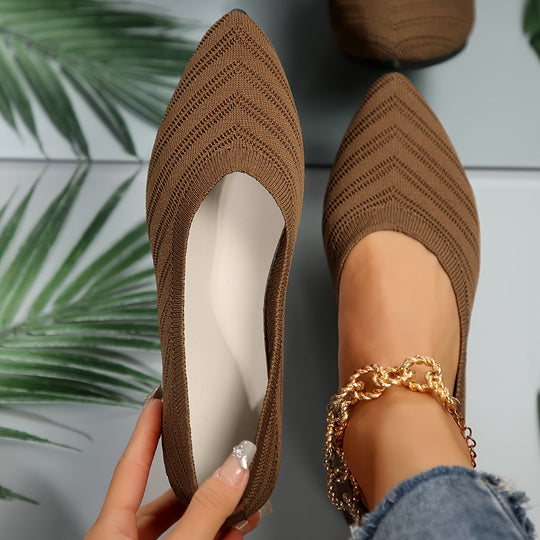 Heidi-Mode | Ballerinas für Damen Slip On Atmungsaktive Wohnungen
