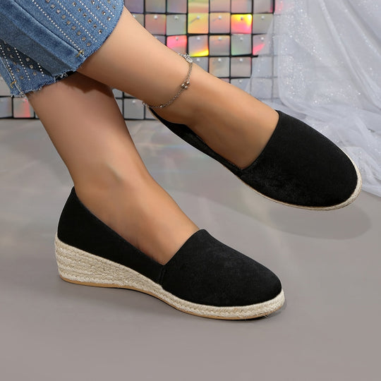 Heidi-Mode | Einfarbige Lässige Pumps mit Weicher Sohle