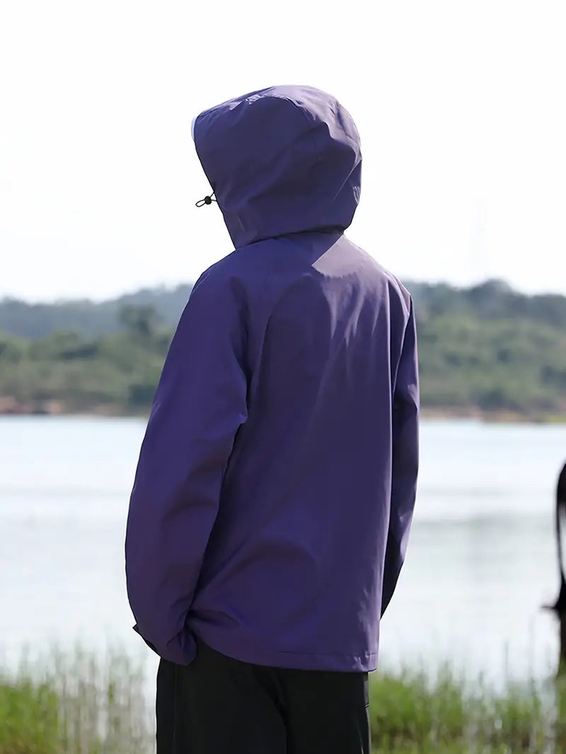 Heidi-Mode - Wasser- und winddichte Damenregenjacke mit Kapuze und Taschen