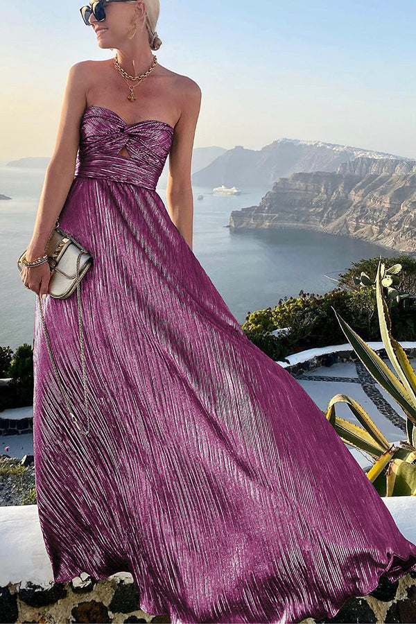 Heidi-Mode | Chloé Elegantes, Glänzendes Kleid mit Nackten Schultern
