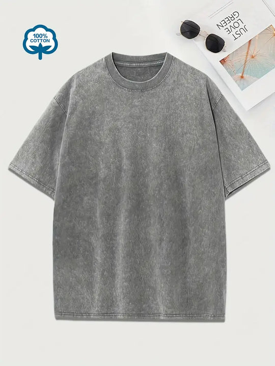 Heidi-Mode | Baumwoll-T-Shirt mit Rundhalsausschnitt