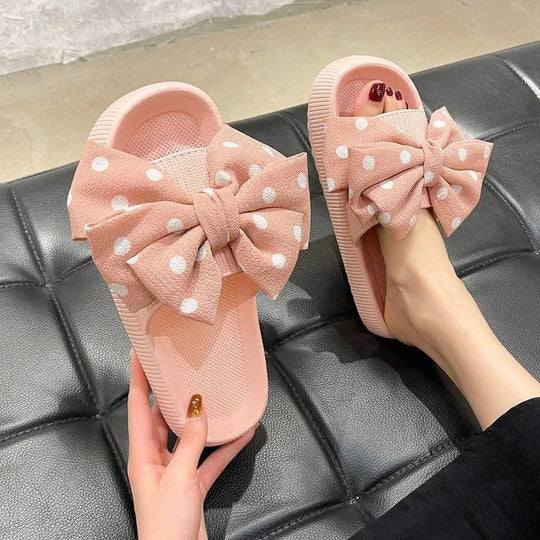 Heidi-Mode | Elegante Damenschuhe mit Schleife und rutschfester Sohle