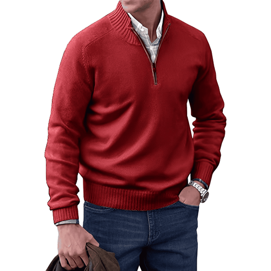 Eleganter Pullover mit Reißverschluss