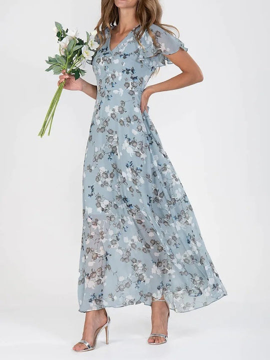 Heidi-Mode | Modischer Damenkleid mit Taill Betonte